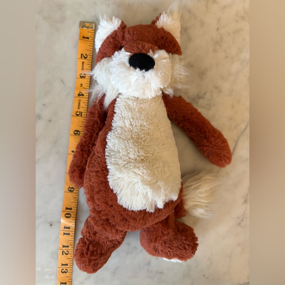 JELLYCAT Bashful Fox Stuffed Animal - Orange and White 12” Original